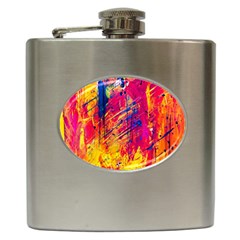 Abstract Design Calorful Hip Flask (6 oz)