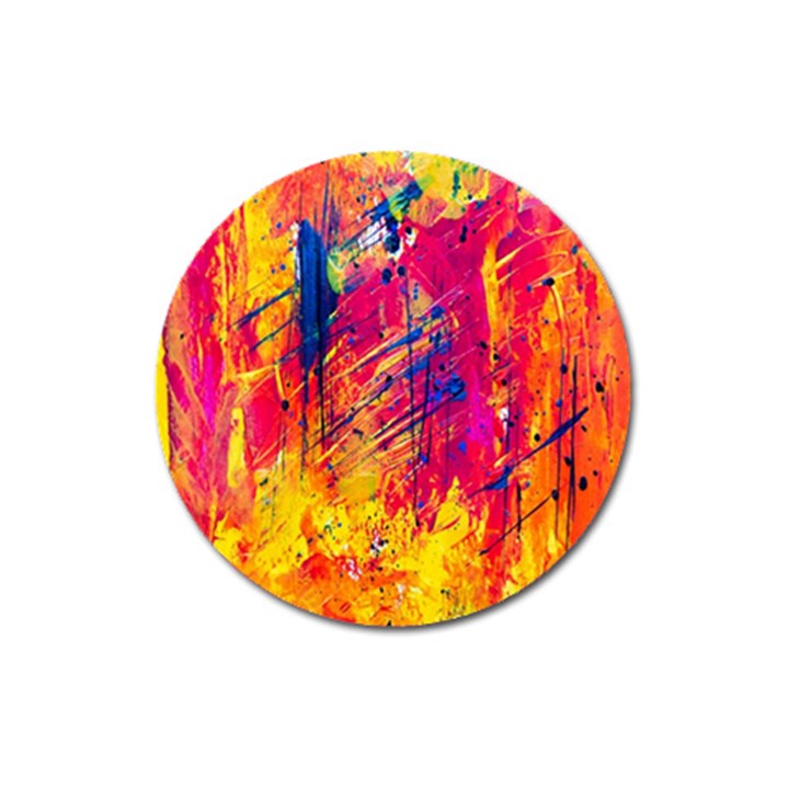 Abstract Design Calorful Magnet 3  (Round)