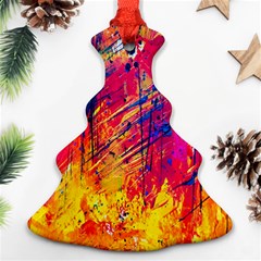 Abstract Design Calorful Christmas Tree Ornament (two Sides)