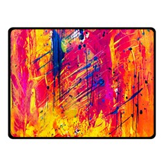 Abstract Design Calorful Two Sides Fleece Blanket (Small)