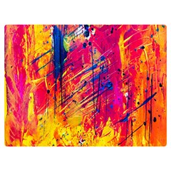 Abstract Design Calorful Premium Plush Fleece Blanket (Extra Small)