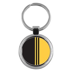 Abstract Design, Minimal, Abstract, Black, Desenho, Flat Key Chain (round) by nateshop