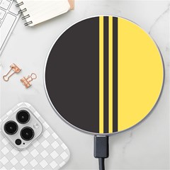 Abstract Design, Minimal, Abstract, Black, Desenho, Flat Wireless Fast Charger(white) by nateshop