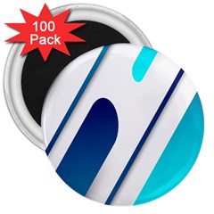 Abstract, Desenho, Flat, Google, Material 3  Magnets (100 Pack) by nateshop