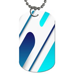 Abstract, Desenho, Flat, Google, Material Dog Tag (one Side) by nateshop