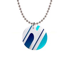 Abstract, Desenho, Flat, Google, Material 1  Button Necklace by nateshop