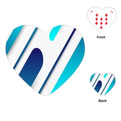 Abstract, Desenho, Flat, Google, Material Playing Cards Single Design (heart) by nateshop