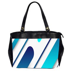 Abstract, Desenho, Flat, Google, Material Oversize Office Handbag (2 Sides) by nateshop