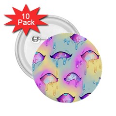 Ahegao, Anime, Pink 2 25  Buttons (10 Pack)  by nateshop