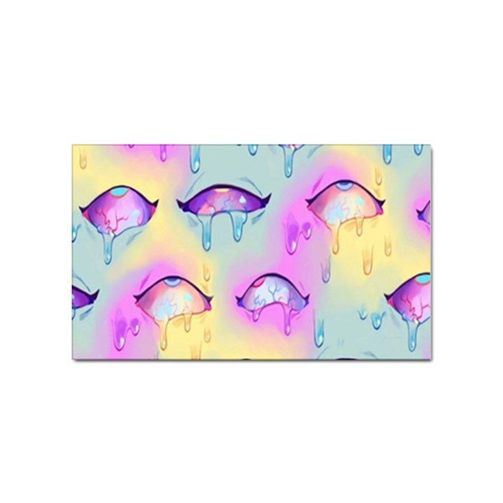 Ahegao, Anime, Pink Sticker (Rectangular)