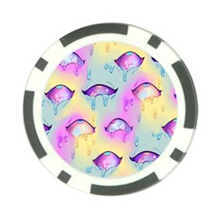 Ahegao, Anime, Pink Poker Chip Card Guard (10 Pack) by nateshop