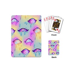 Ahegao, Anime, Pink Playing Cards Single Design (mini) by nateshop