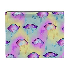 Ahegao, Anime, Pink Cosmetic Bag (xl) by nateshop