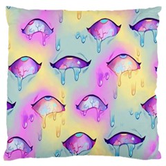 Ahegao, Anime, Pink Standard Premium Plush Fleece Cushion Case (two Sides) by nateshop