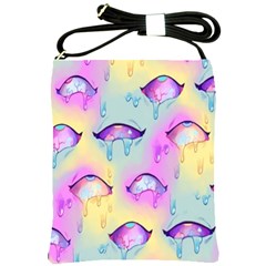 Ahegao, Anime, Pink Shoulder Sling Bag by nateshop