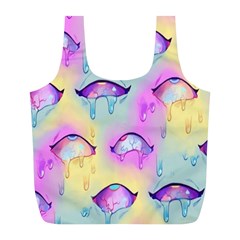 Ahegao, Anime, Pink Full Print Recycle Bag (l) by nateshop