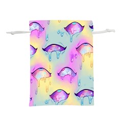 Ahegao, Anime, Pink Lightweight Drawstring Pouch (l) by nateshop