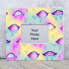 Ahegao, Anime, Pink White Wall Photo Frame 5  X 7  by nateshop