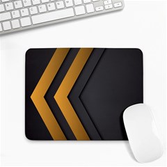 Black Gold Background, Golden Lines Background, Black Small Mousepad by nateshop