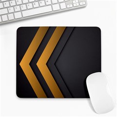 Black Gold Background, Golden Lines Background, Black Large Mousepad by nateshop