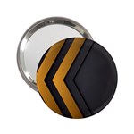 Black Gold Background, Golden Lines Background, Black 2.25  Handbag Mirrors Front