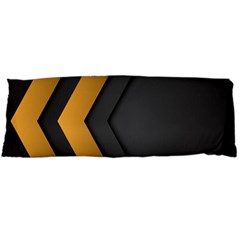 Black Gold Background, Golden Lines Background, Black Body Pillow Case (dakimakura) by nateshop