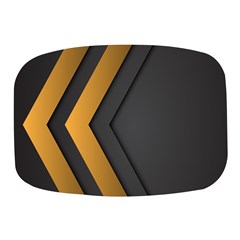 Black Gold Background, Golden Lines Background, Black Mini Square Pill Box by nateshop