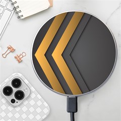 Black Gold Background, Golden Lines Background, Black Wireless Fast Charger(white) by nateshop