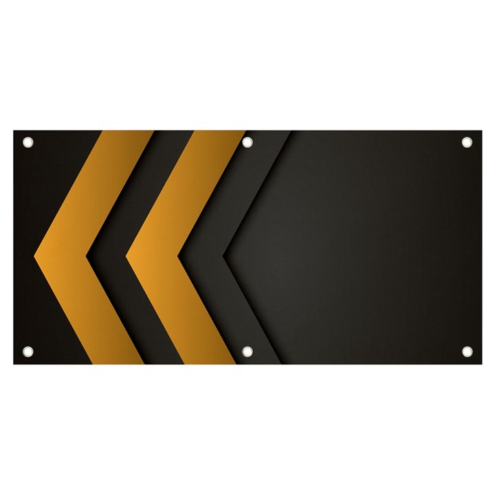 Black Gold Background, Golden Lines Background, Black Banner and Sign 4  x 2 