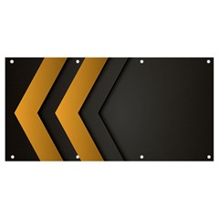 Black Gold Background, Golden Lines Background, Black Banner And Sign 8  X 4 