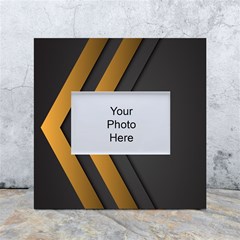 Black Gold Background, Golden Lines Background, Black White Box Photo Frame 4  X 6  by nateshop