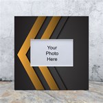 Black Gold Background, Golden Lines Background, Black White Box Photo Frame 4  x 6  Front