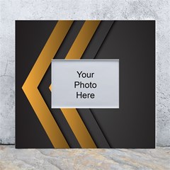 Black Gold Background, Golden Lines Background, Black White Wall Photo Frame 5  X 7  by nateshop