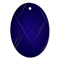 Blue Abstraction Background, Material Design, Paper Ornament (oval)