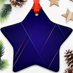 Blue Abstraction Background, Material Design, Paper Ornament (star) by nateshop