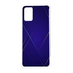 Blue Abstraction Background, Material Design, Paper Samsung Galaxy S20plus 6 7 Inch Tpu Uv Case by nateshop