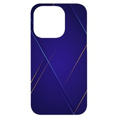 Blue Abstraction Background, Material Design, Paper Iphone 14 Pro Black Uv Print Case by nateshop