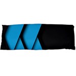 Blue Black Abstract Background, Geometric Background Body Pillow Case Dakimakura (Two Sides) Front