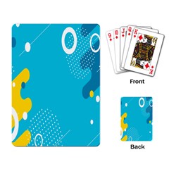 Blue Yellow Abstraction, Creative Backgroun Playing Cards Single Design (rectangle) by nateshop