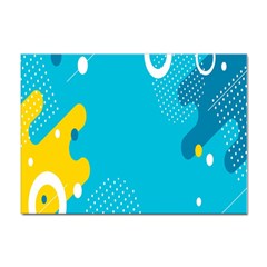 Blue Yellow Abstraction, Creative Backgroun Sticker A4 (100 Pack) by nateshop