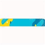 Blue Yellow Abstraction, Creative Backgroun Small Bar Mat 24 x4  Bar Mat