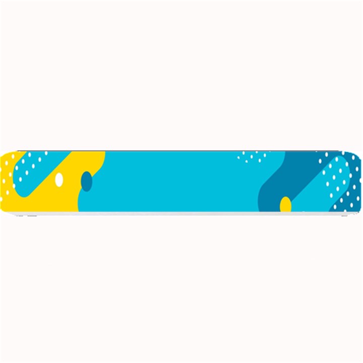 Blue Yellow Abstraction, Creative Backgroun Small Bar Mat