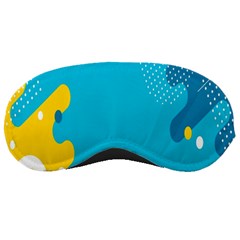 Blue Yellow Abstraction, Creative Backgroun Sleep Mask by nateshop