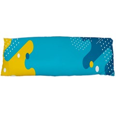 Blue Yellow Abstraction, Creative Backgroun Body Pillow Case Dakimakura (two Sides) by nateshop