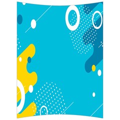 Blue Yellow Abstraction, Creative Backgroun Back Support Cushion by nateshop