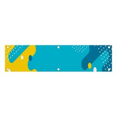 Blue Yellow Abstraction, Creative Backgroun Banner And Sign 4  X 1  by nateshop