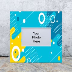 Blue Yellow Abstraction, Creative Backgroun White Box Photo Frame 4  X 6  by nateshop