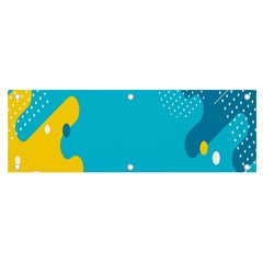 Blue Yellow Abstraction, Creative Backgroun Banner And Sign 6  X 2  by nateshop