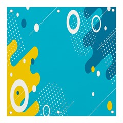 Blue Yellow Abstraction, Creative Backgroun Banner And Sign 3  X 3  by nateshop