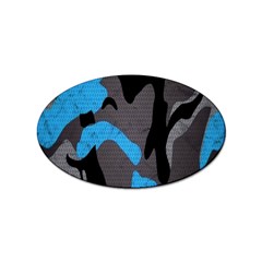 Blue, Abstract, Black, Desenho, Grey Shapes, Texture Sticker Oval (10 Pack) by nateshop